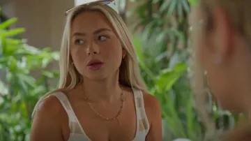 Shein Bead Decor Necklace worn by Amanda Marie Miller as seen in Siesta Key (S05E11)