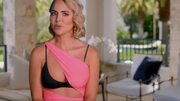 David Koma Ruched Mini vestido usado por Nicole Martin como se ve en The Real Housewives of Miami (S05E08)
