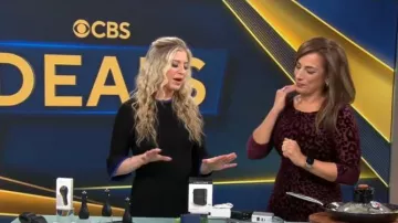 Cache Velvet Leopard Dress worn by Michelle Miller as seen in CBS Mornings on  January 14, 2023