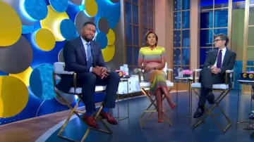 Zimmermann Brightside Knit Dress worn by Robin Roberts as seen in Good Morning America on January 17, 2023