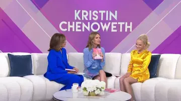 House of Harlow 1960 Krisha Mini Dress worn by Kristin Chenoweth as seen in Today on January 17, 2023