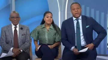 Gracia Balloon Sleeve Top worn by Sheinelle Jones as seen in Today on January 18, 2023