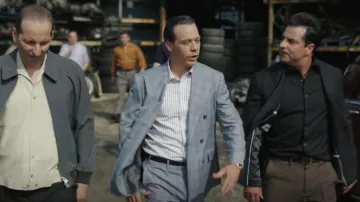 Prince of Wales 1940s Double Breasted Mens Suit worn by Joe Bonanno (Chazz Palminteri) as seen in Godfather of Harlem (S03E01)