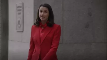 Alexander McQueen Single Button Blazer porté par Erin Reagan (Bridget Moynahan) vu dans Blue Bloods (S13E10)