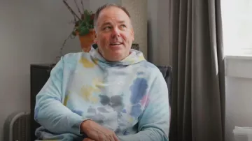 Nike Tie Dye Pullover in Valerian Blue/White worn by Justin Rose as seen in The Real Housewives of Salt Lake City (S03E14)
