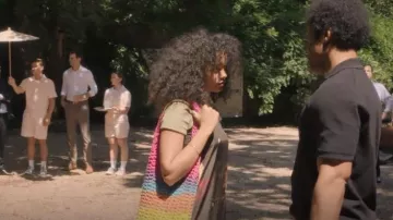 By Walid Maggy Tie-Dye Silk Midi Dress worn by Zoya Lott (Whitney Peak) as seen in Gossip Girl (S02E09)