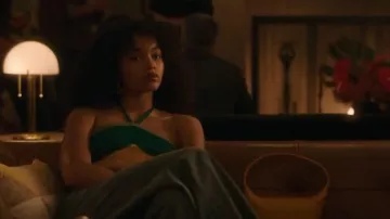 Wales Bonner Star Halter Top worn by Zoya Lott (Whitney Peak) as seen in Gossip Girl (S02E09)