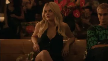 Attico Isabel Halter Tech Crepe Minidress worn by Audrey Hope (Emily Alyn Lind) as seen in Gossip Girl (S02E09)