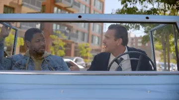 Levi's denim jacket worn by Sean (Luke Tennie) as seen in Shrinking TV series (Season 1)