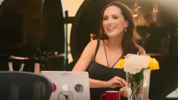 Jonathan Simkhai Lucy Slinky Robe froncée portée par Davina Potratz vue dans Selling Sunset (S05E06)