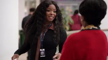 Staud Alfred Dress worn by Ava Coleman (Janelle James) as seen in Abbott Elementary (S02E13)