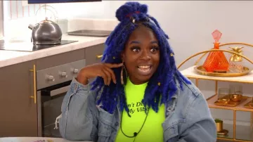 Fashion NOva No Disruptions Please Backless Top in Neon Green worn by Raven Sutton as seen in The Circle (S05E07)