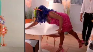 French Connection Alban Sequin Strappy Vestido usado por Raven Sutton como se ve en The Circle (S05E12)