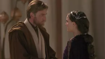 La tunique de Jedi portée par Obi-Wan Kenobi (Ewan McGregor) dans le film Star Wars, épisode III - La Revanche des Sith