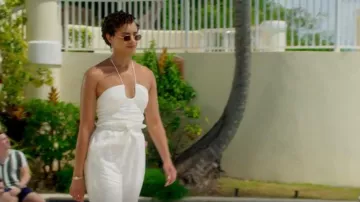 Zara Draped Top worn by Ruby Akuda (Kiara Barnes) as seen in Fantasy Island (S02E03)