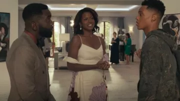 Johanna Ortiz Artistic Guilt Wool and Silk-Blend Maxi Dress worn by Vivian Banks (Cassandra Freeman) as seen in Bel-Air (S01E01)