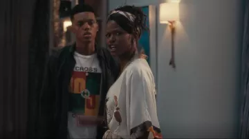 Christine Lingerie Silk Kimono Robe worn by Vivian Banks (Cassandra Freeman) as seen in Bel-Air (S01E02)