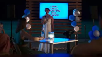 Free People Adel­la Maxi Dress worn by Ruby Akuda (Kiara Barnes) as seen in Fantasy Island (S02E02)