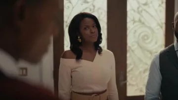 Swarovski Orbita Drop Earrings worn by Vivian Banks (Cassandra Freeman) as seen in Bel-Air (S01E03)