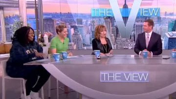 Dapper Dan Harlem Plaid Tartan Hoodie worn by Whoopi Goldberg as seen in The View on January 18, 2023