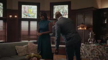 Reiss Livvy Open Back Midi Dress worn by Vivian Banks (Cassandra Freeman) as seen in Bel-Air (S01E04)