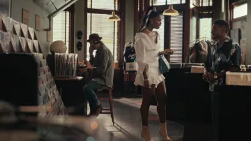 Balmain Roni Ankle Boot worn by Hilary Banks (Coco Jones) as seen in Bel-Air (S01E04)