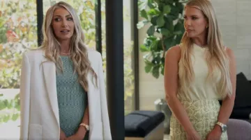 Camila Coelho Arielle Blazer worn by Heather Bilyeu Altman as seen in Million Dollar Listing Los Angeles (S14E06)