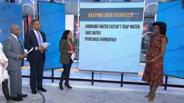 Robe Ulla Johnson Samsara Midi portée par Angela Lamb comme vu dans Aujourd’hui le 25 janvier 2023