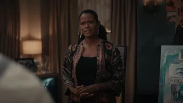 Etro Graphic Print Kimono Jacket worn by Vivian Banks (Cassandra Freeman) as seen in Bel-Air (S01E09)