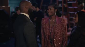 Lovers & Friends Nadja Top worn by Hilary Banks (Coco Jones) as seen in Bel-Air (S01E09)