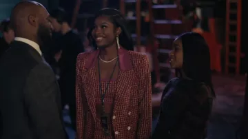 Lovers & Friends Nadja Jacket Dress worn by Hilary Banks (Coco Jones) as seen in Bel-Air (S01E09)