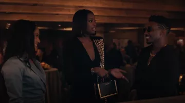 Brandon Blackwood Bamboo B Tote worn by Hilary Banks (Coco Jones) as seen in Bel-Air (S01E10)