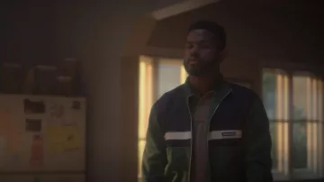 AMI Paris Paris Patch Sudadera con cremallera usada por Aaron Jackson (Trevor Jackson) como se ve en adulto (S05E11)