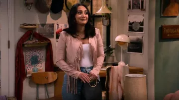 NBD Suede Fringe Jacket worn by Valentina (Francia Raisa) as seen in How I Met Your Father (S01E05)