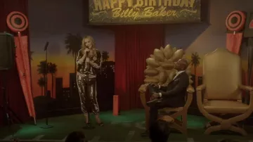 Palm Angels Sequins Track Pants worn by Laura Fine-Baker (Monet Mazur) as seen in All American (S05E08)