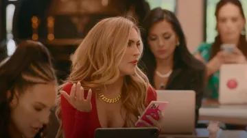 Stella McCartney Chunky Bicolor Choker Necklace worn by Chrishell Stause as seen in Selling Sunset (S05E08)