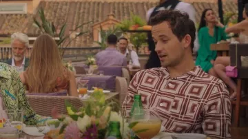 Chemise en viscose Oas portée par Otto 'Obie' Bergmann IV (Eli Brown) vue dans Gossip Girl (S02E10)