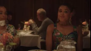 Dolce & Gabbana Metallic Floral-Jacquard Bustier Top porté par Julien Calloway (Jordan Alexander) comme on le voit dans Gossip Girl (S02E10)