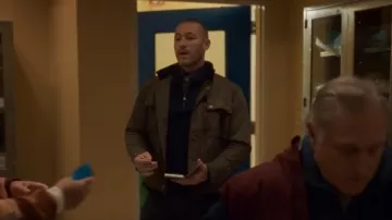 Belstaff Olive Racemaster Jacket worn by Michael (Jake McLaughlin) as seen in Will Trent (S01E04)