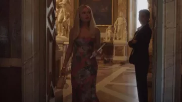 Erdem Otto Belted Floral Print Woven Maxi Dress worn by Audrey Hope (Emily Alyn Lind) as seen in Gossip Girl (S02E10)