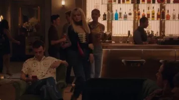 By Far Baby Amber Leather Shoulder Bag in Red worn by Audrey Hope (Emily Alyn Lind) as seen in Gossip Girl (S02E10)