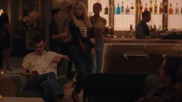 Saint Laurent Beige Leather Bianca Heeled Sandals worn by Audrey Hope (Emily Alyn Lind) as seen in Gossip Girl (S02E10)