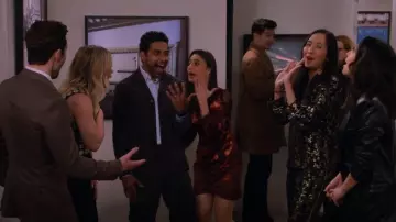 Reformation Livie Floral-Print Silk Dress worn by Hannah (Ashley Reyes) as seen in How I Met Your Father (S02E01)
