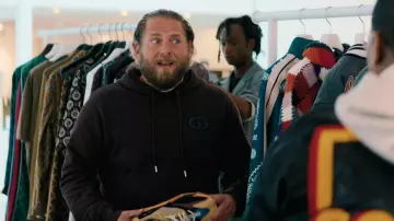 Dior Hoodie worn by Ezra (Jonah Hill) as seen in You People movie wardrobe