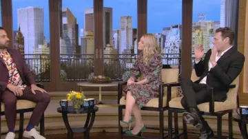 Gianvito Rossi Suede Pumps worn by Kelly Ripa as seen in LIVE with Kelly and Ryan on January 31, 2023