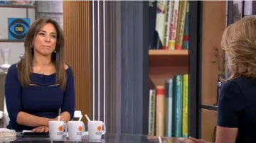 Chiara Boni La Petite Robe Kate Dress worn by Michelle Miller as seen in CBS Mornings on January 29, 2023