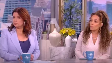 Lafayette 148 New York One Button Blazer usado por Ana Navarro como se ve en The View el 30 de enero de 2023