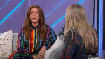 DMn Paris Simon Blouse worn by Kate Walsh as seen in The Kelly Clarkson Show on January 25, 2023
