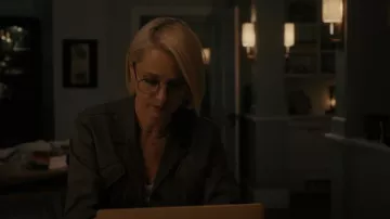 Derek Lam 10 Crosby Gwen Jacket worn by Noa Havilland (Katherine LaNasa) as seen in Truth Be Told (S03E01)