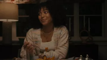 Free People Love Letters Cami worn by Trini Killebrew (Mychala Lee) as seen in Truth Be Told (S03E02)